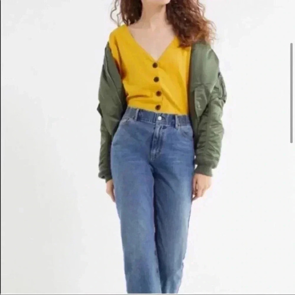 Urban Outfitters Linen Blend Boho Button front Blouse / shirt ❤️ - Picture 2 of 10